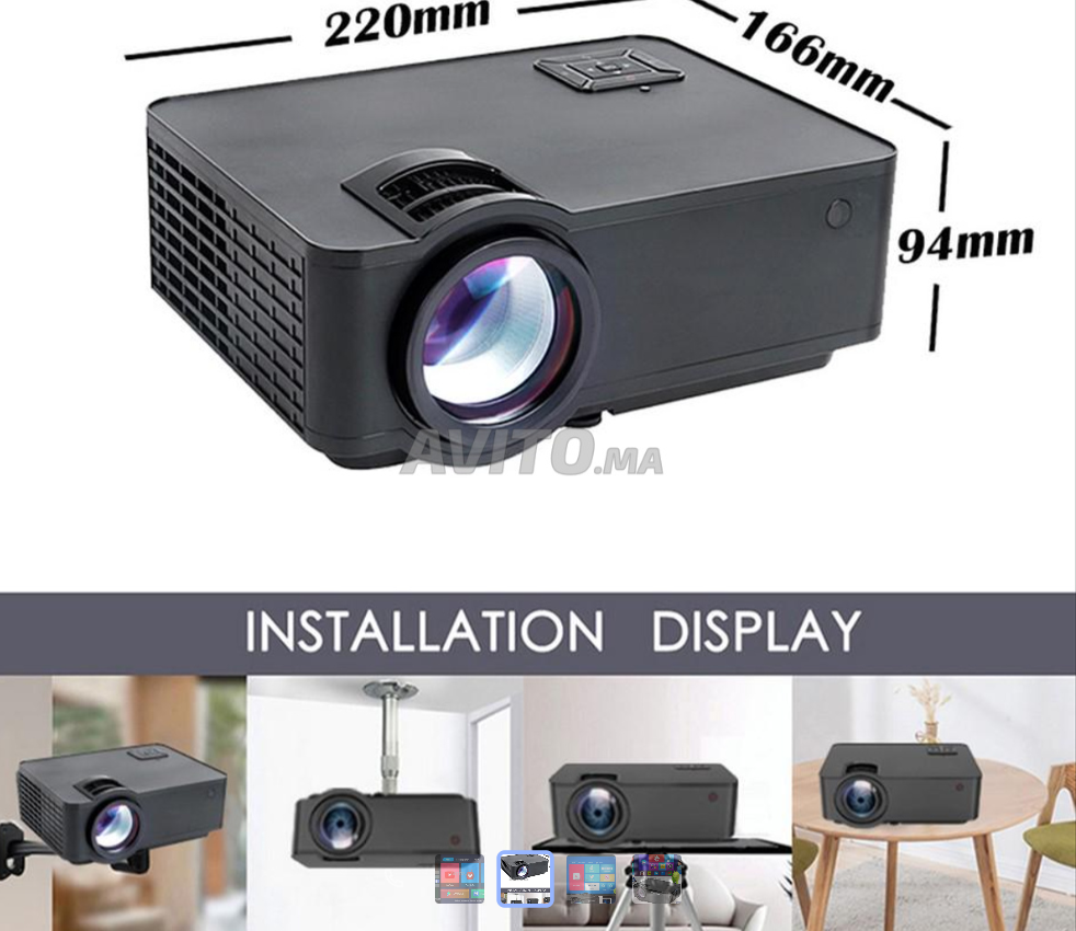 SD150 Smart Video Projecteur Avec Android LED