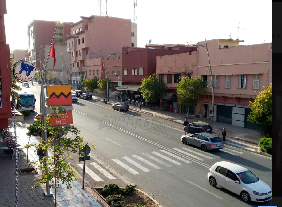 شقة للكراء طابق اول واجهتان قرب صندوف الضمان الاجتماعي