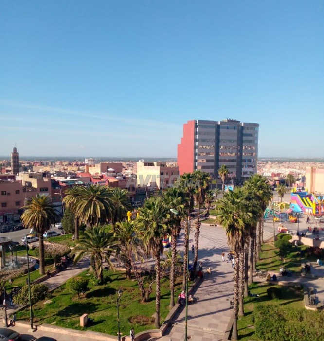 كراء شقة مفروشة- واجهتان وسط المدينة للكراء للشهر